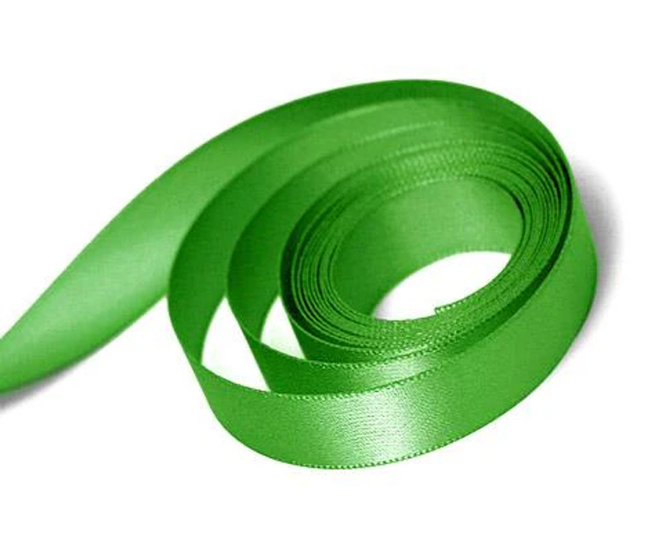 1/2" X 100 yds Emerald Single Face Satin Ribbon