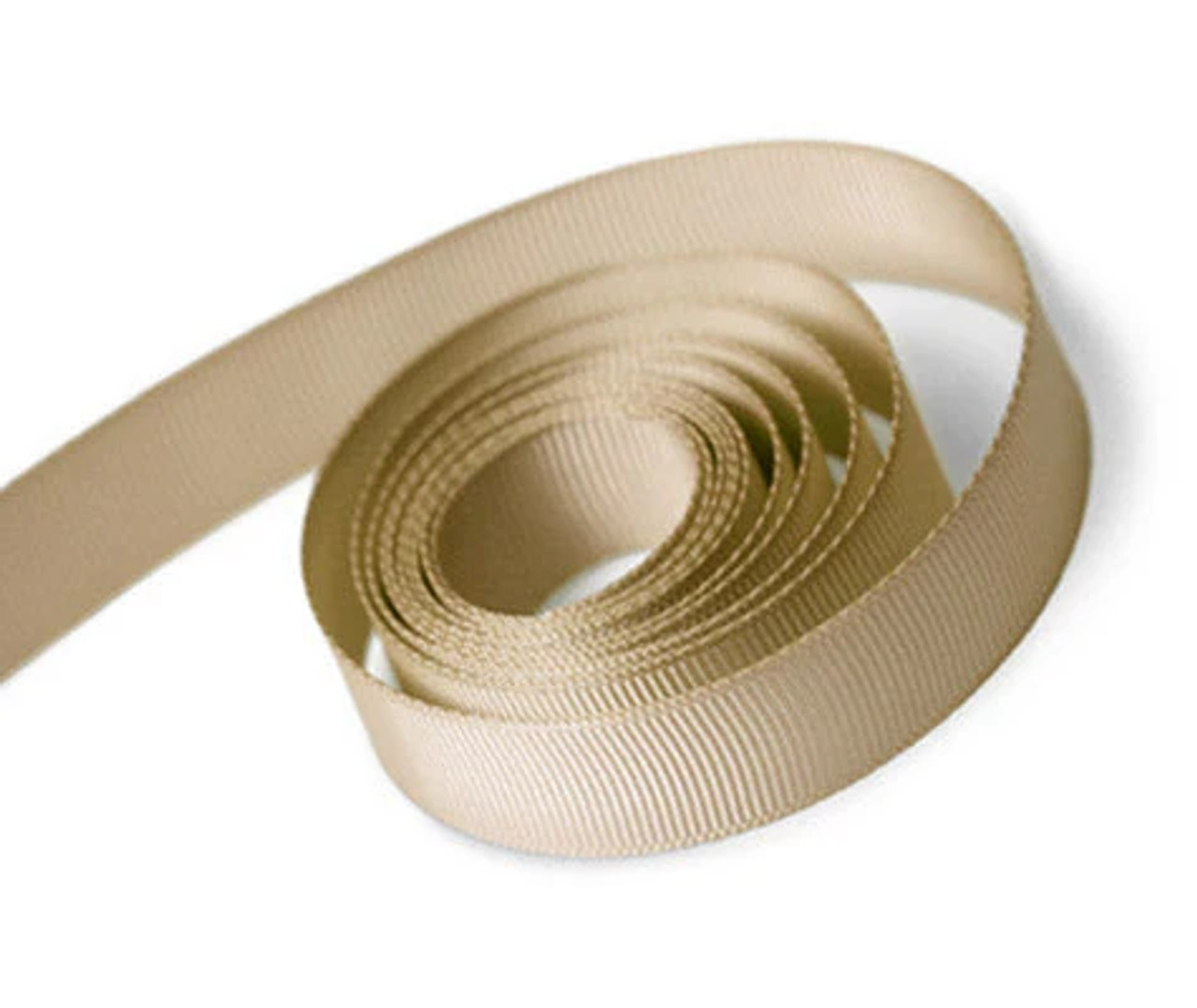 7/8" X 100yds Tan Grosgrain Ribbon