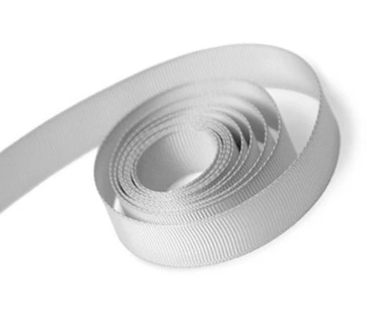 1/4" X 100yds Shell Grey Grosgrain Ribbon