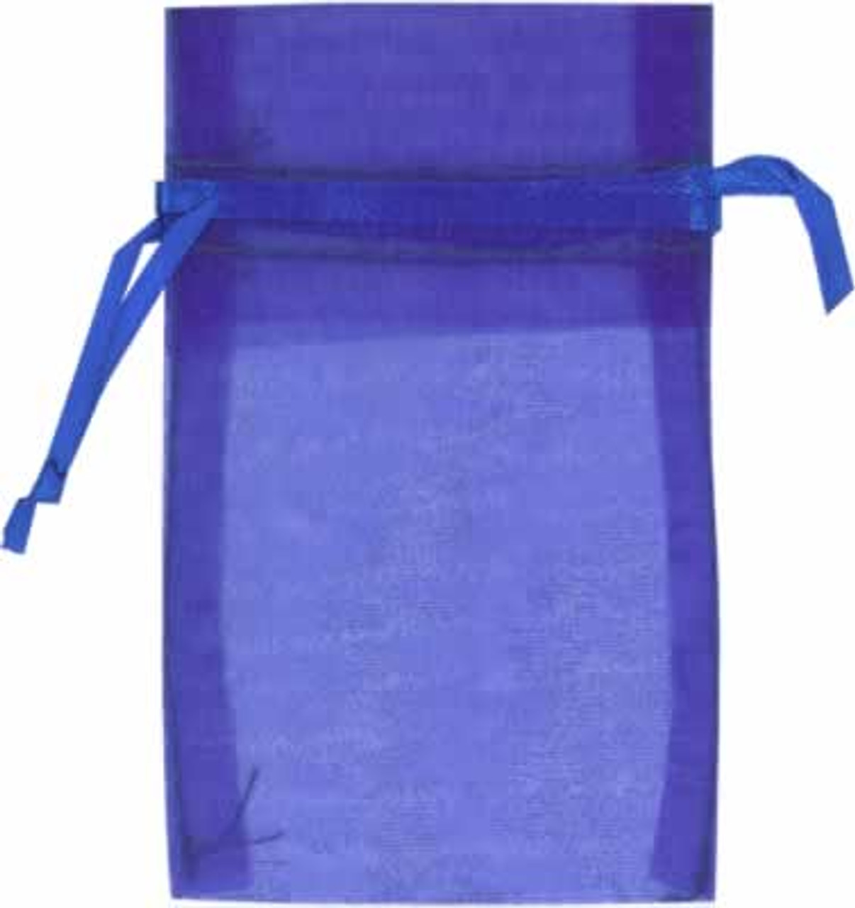 Royal Blue Medium Economy Organza Bags 4" x 6" pkg. 10