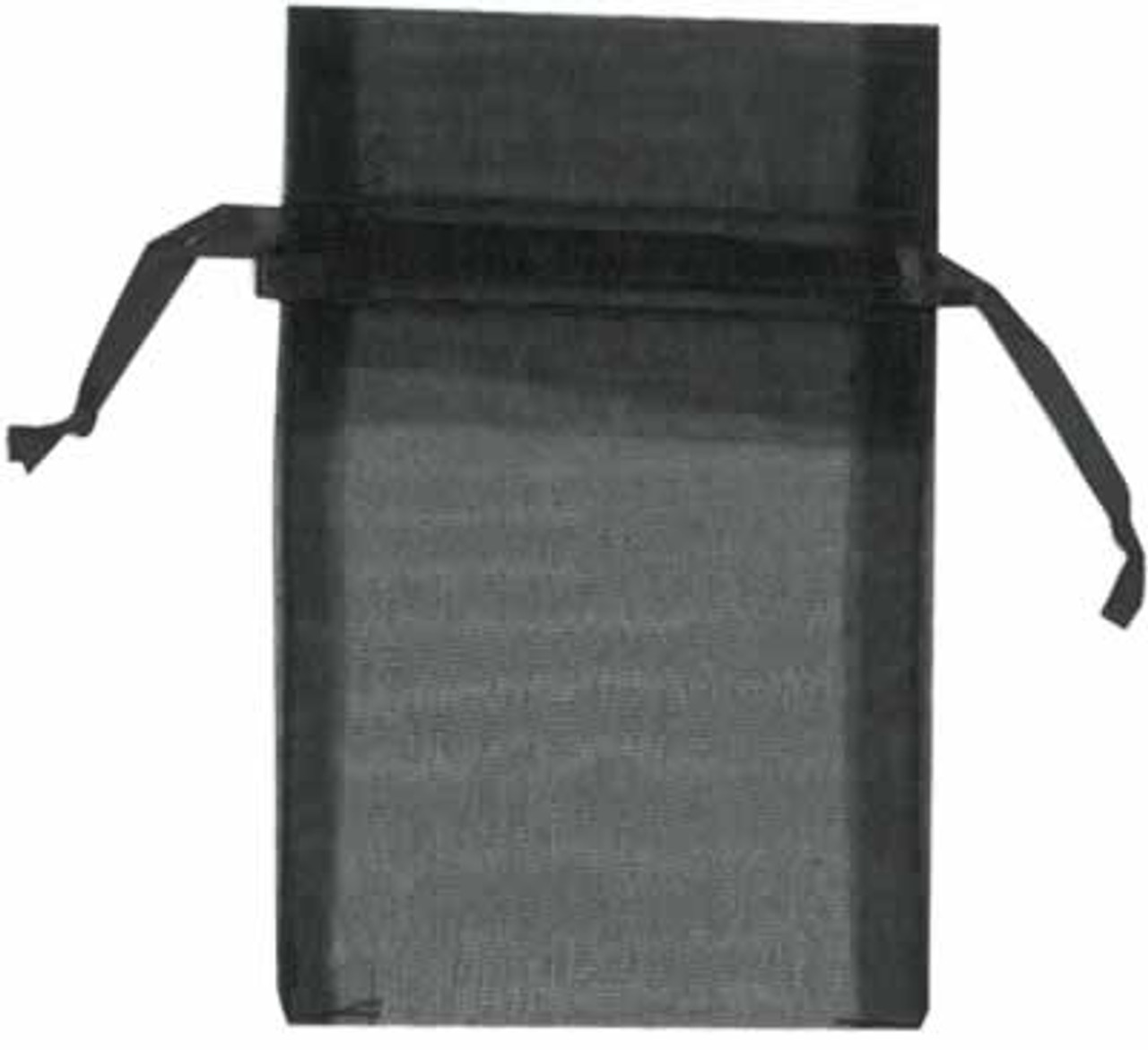 Petite Black Economy Organza Bags 2" x 2-1/2" pkg. 10