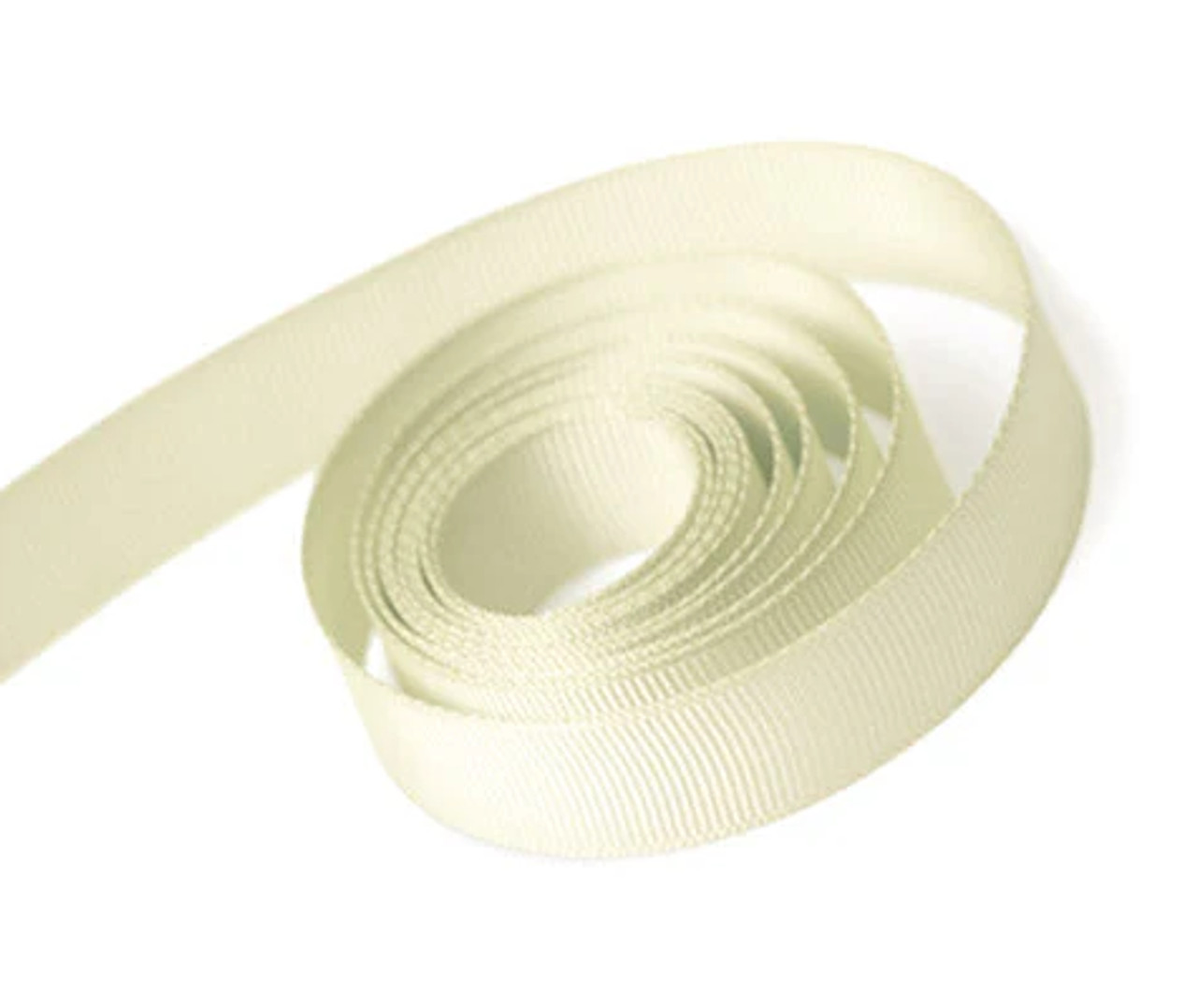 1/4" X 100yds Ivory Grosgrain Ribbon