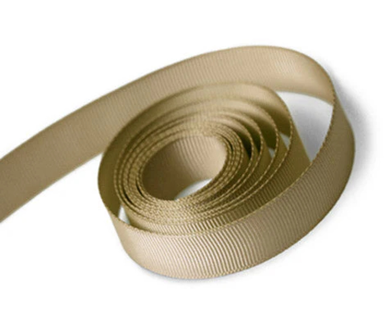 5/8" X 100yds Taupe Grosgrain Ribbon