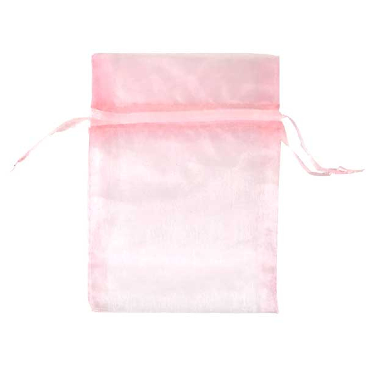 Pink Small Economy Organza Bags 3" x 4" pkg. 10