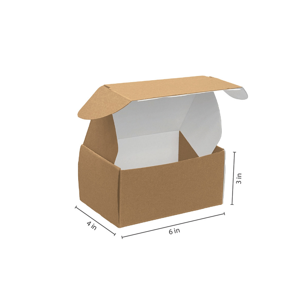 SupremeX Enviro-LogiX™ 6"l x 4"w x 3"h Kraft E-comm Shipping Box