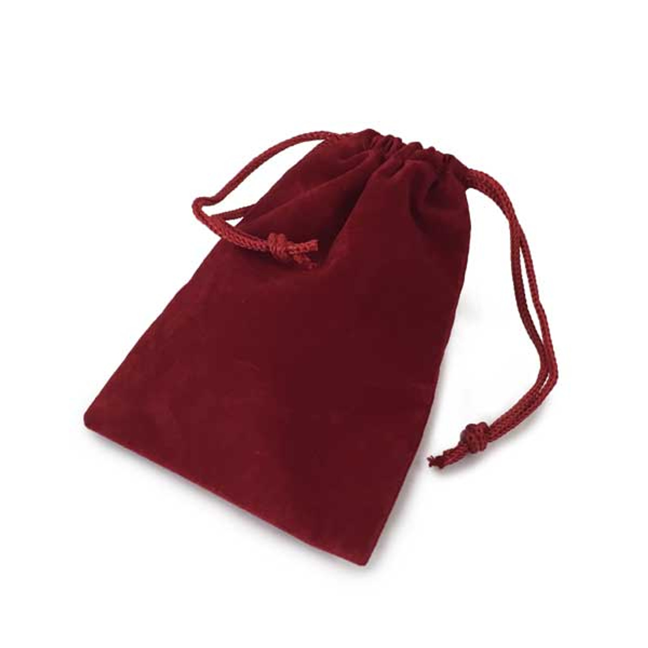 3" x 4" Velveteen Pouch Red pkg 25