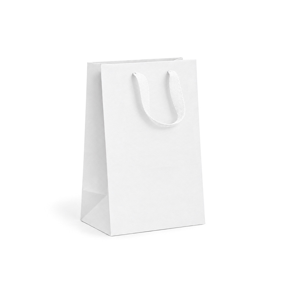 5-1/2" x 3-1/4" x 8-1/4" Wall Street White Manhattan Bags