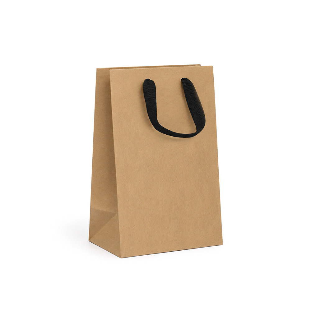 5-1/2" x 3-1/4" x 8-1/4" Chelsea Kraft Manhattan Bags