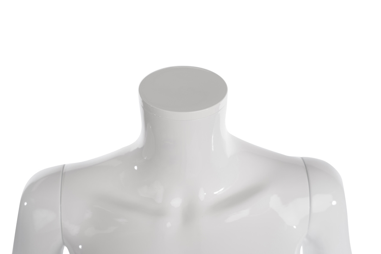 The Durables White Satin Kate Female Mannequin Leg to Side pose (2in1)