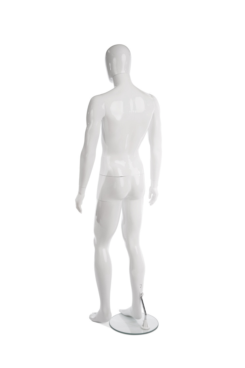 The Durables White Satin George Male Mannequin (2in1)