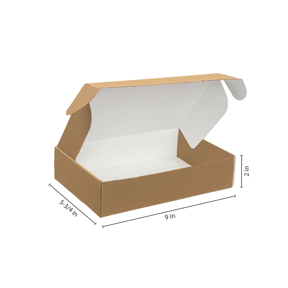 SupremeX Enviro-LogiX™ 9"l x 5-3/4"w x 2"h Kraft E-comm Shipping Box