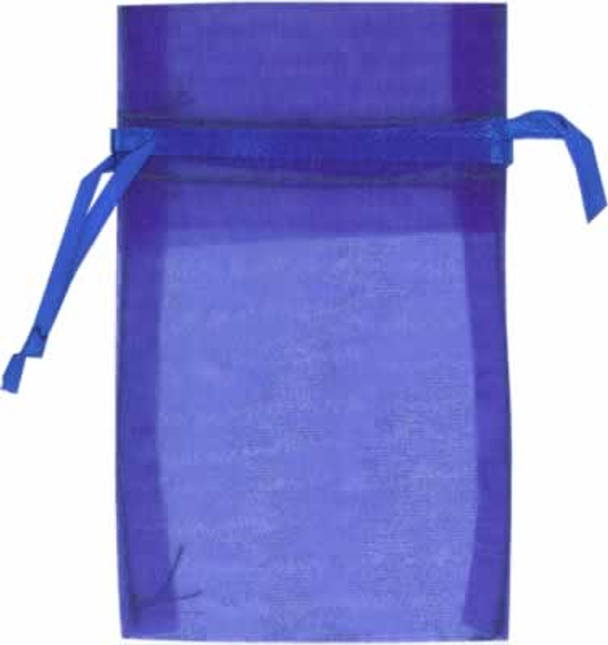 Royal Blue Small Economy Organza Bags 3" x 4" pkg. 10