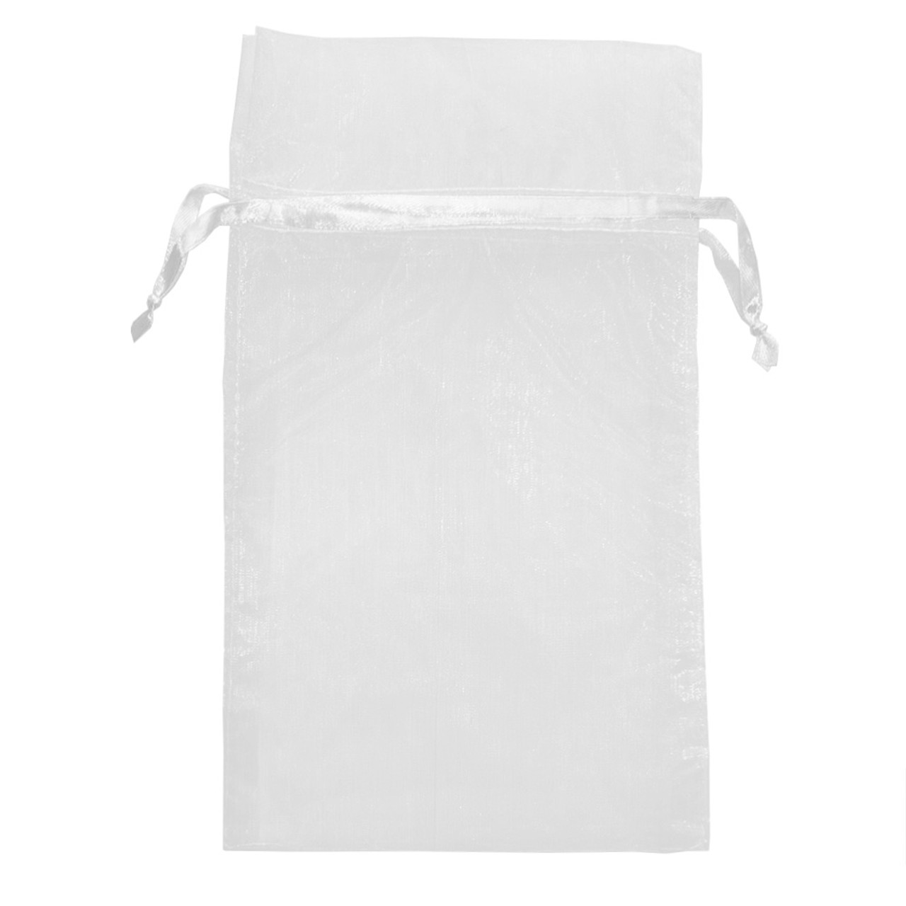 6-1/2" x 8-1/2" White Organza Bags