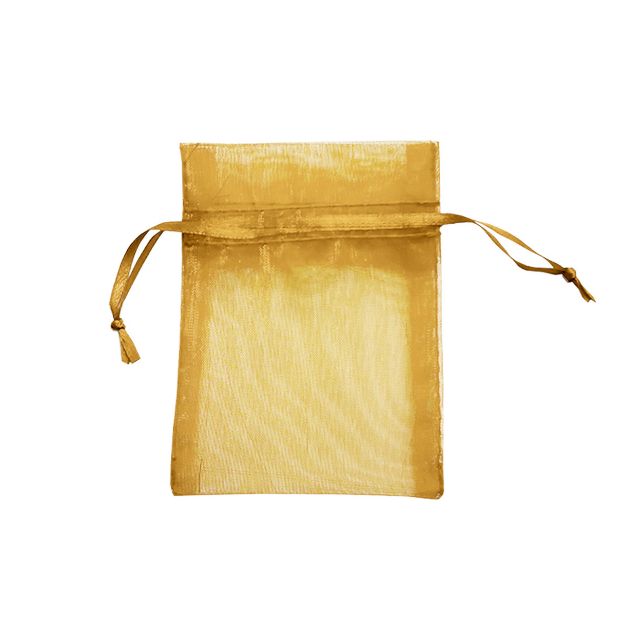 3-1/2" x 4-3/4" Gold Organza Bags