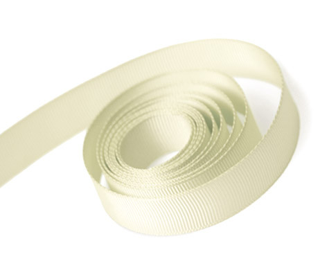 7/8" x 100yds Ivory Grosgrain Ribbon