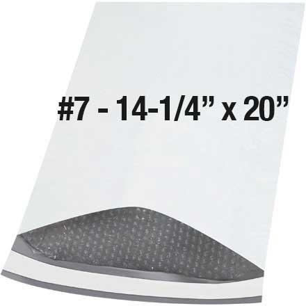 #7 - 14-1/4" x 20" White Poly Bubble Envelope