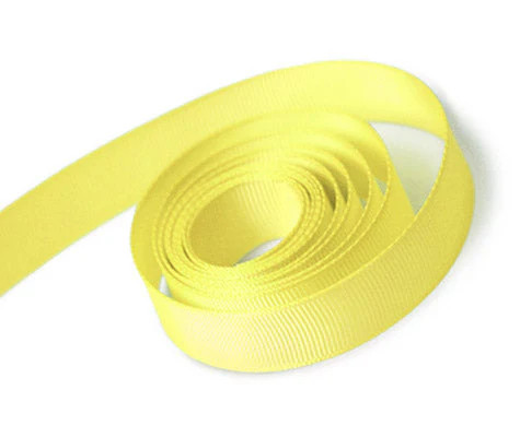 3/8" x 100yds Baby Maize Grosgrain Ribbon