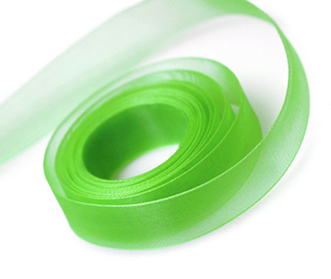 Emerald Chiffon Sheer Ribbon 7/8" x 100yds.
