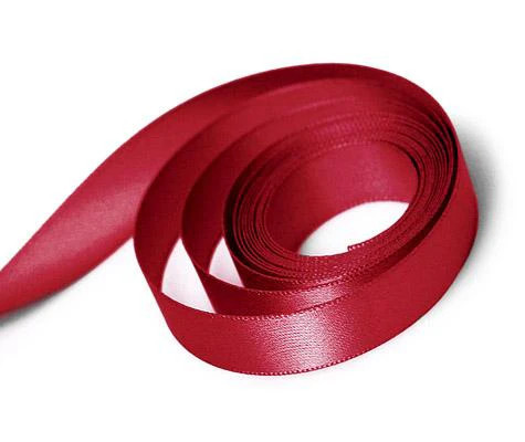 Scarlet Double Face Satin 1-1/2" x 50yds