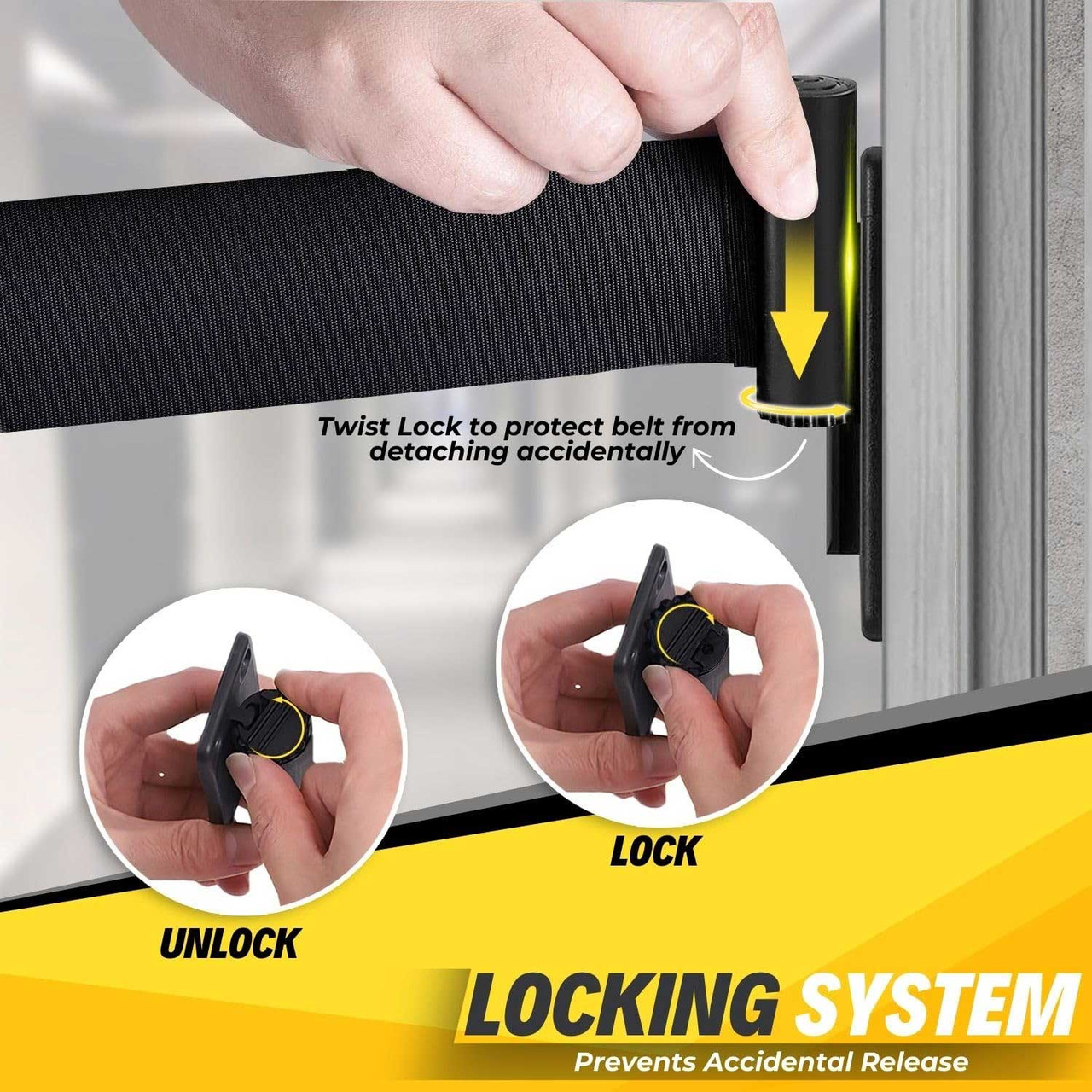 Wall Mount Belt Barrier and Wall Mount Kit