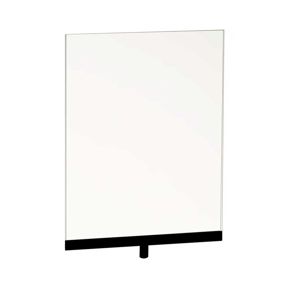 Acrylic & Matte Black 8-1/2"w x 11"h Sign Card Holder