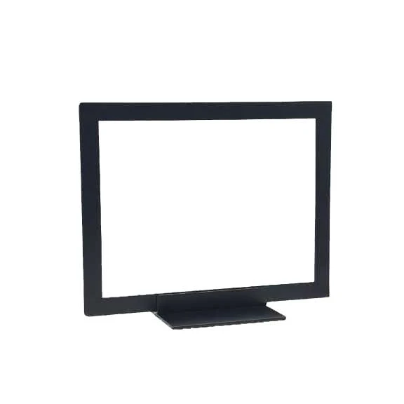 Unisign 8-1/2" x 11 Matte Black Table Top Sign Holder with flat base