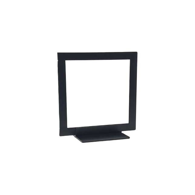 Unisign 8" x 8" Matte Black Table Top Sign Holder with flat base