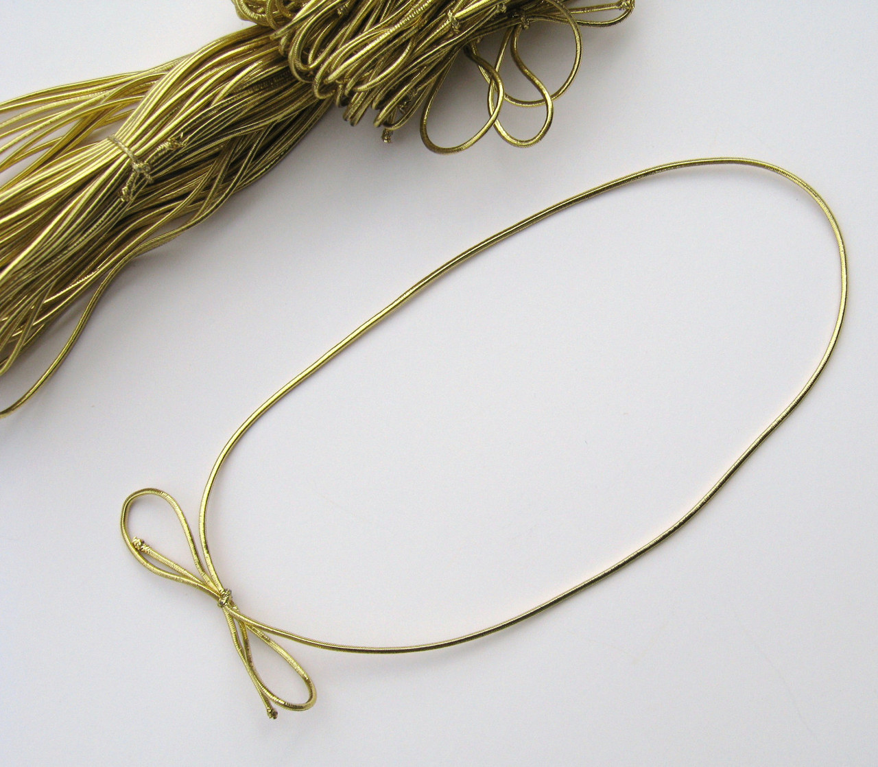 10" Gold Stretch Loops per 100