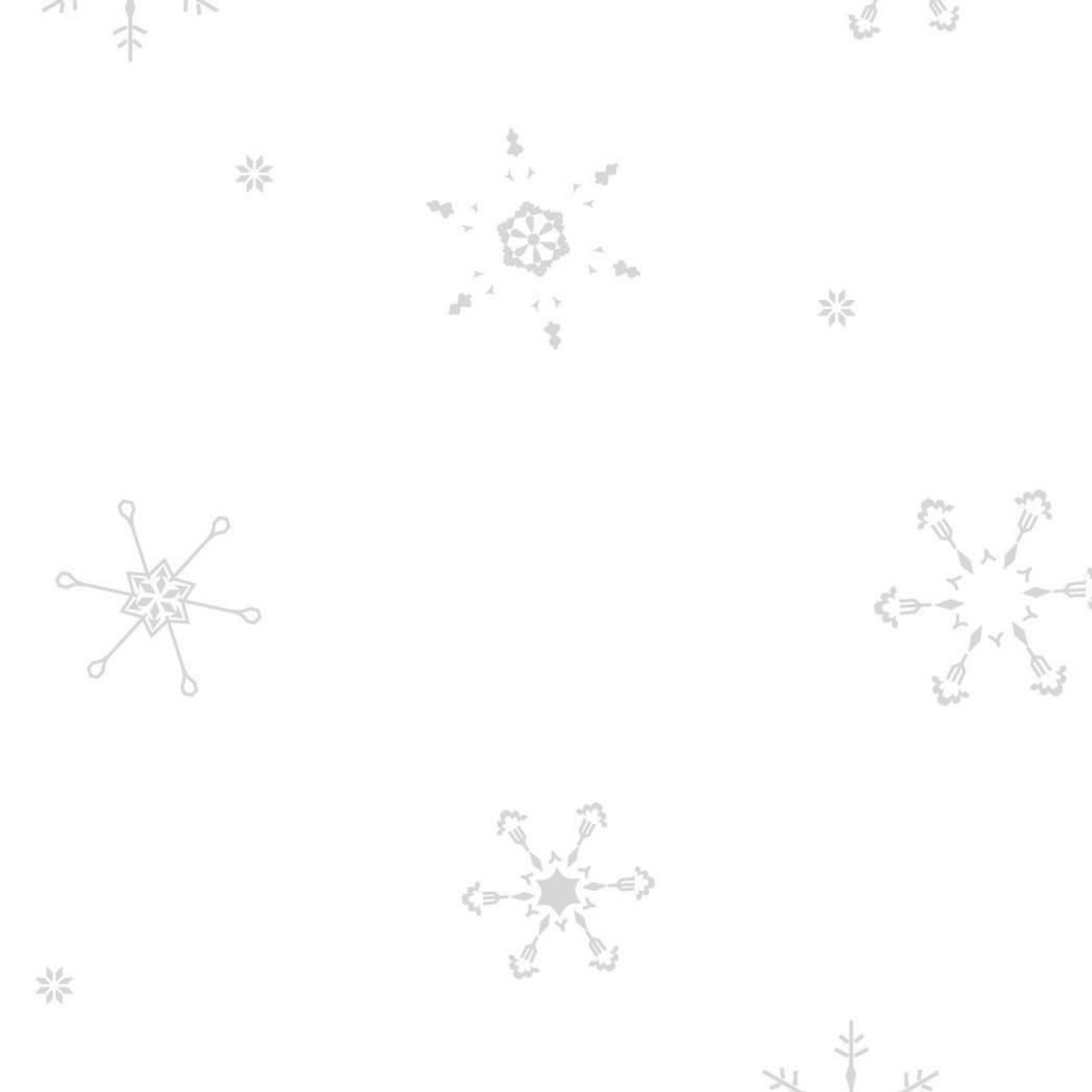 40" x 100' Snowflakes Cellophane Roll