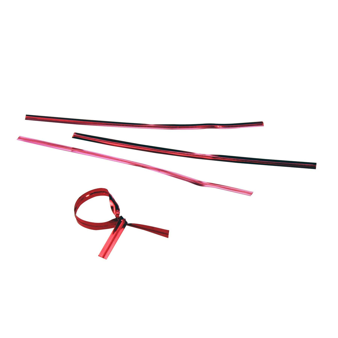 Metallic Red Twist Ties - 1000 Pack