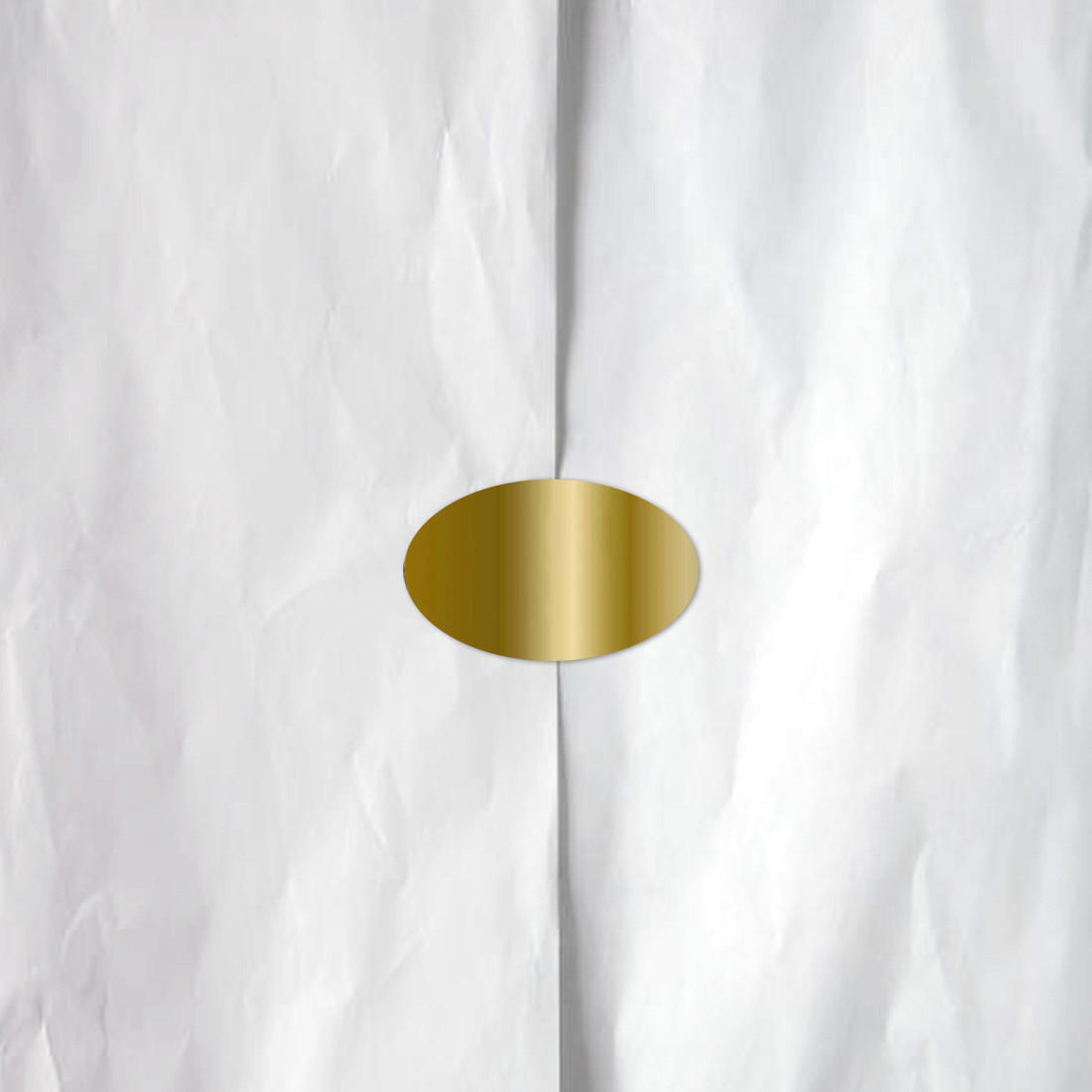 Metallic Gold per 200 Metallic Oval Labels