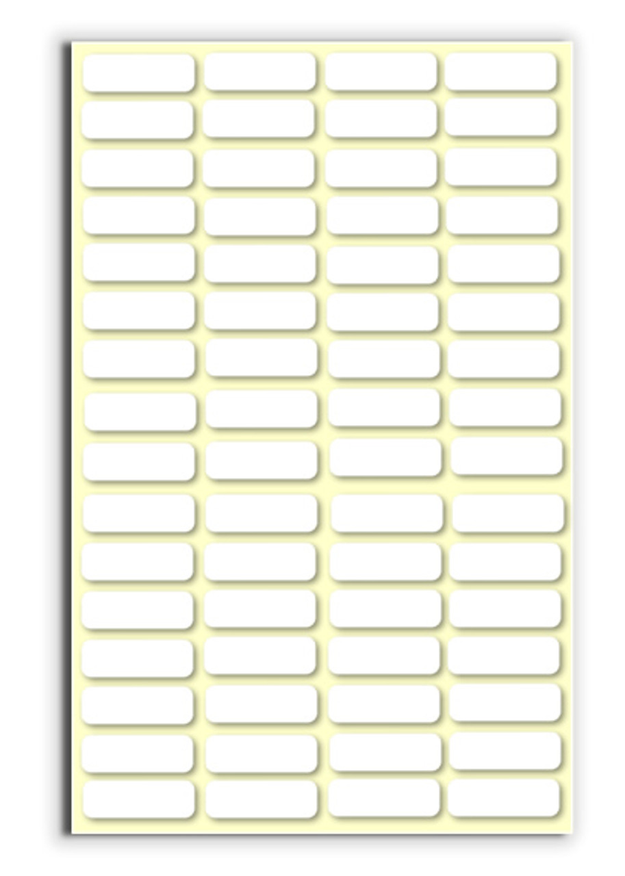 1021 3/4" x 5/16" White Lucky Labels pkg of 1440