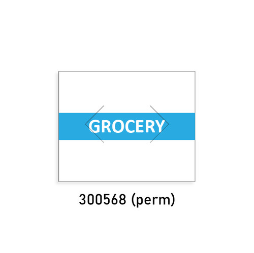 White Permanent "GROCERY" Labels for Monarch(R) 1136 Label Gun