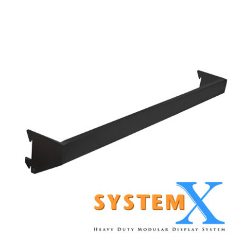 24" x 3" x 1-1/2" System X Matte Black Steel Cross Bar 24" x 3" x 1-1/2" System X Matte Black Steel Cross Bar