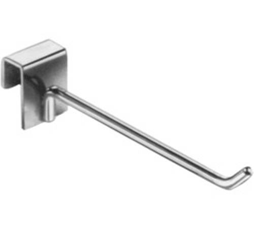4" Satin Chrome Hooks for Rectangular Tubing