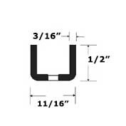 SS12/96C 96" Heavy Duty Single Slot Wall Standards Polished Chrome
