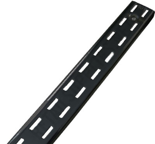SS22/96B 96" Heavy Duty Double Slot Wall Standards Black