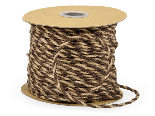 Natural w/Chocolate Coloured Jute Twine 50 yds. Natural w/Chocolate Coloured Jute Twine 50 yds.