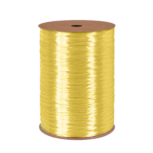 Berwick Yellow Pearlized Wraphia Ribbon 100 yds.