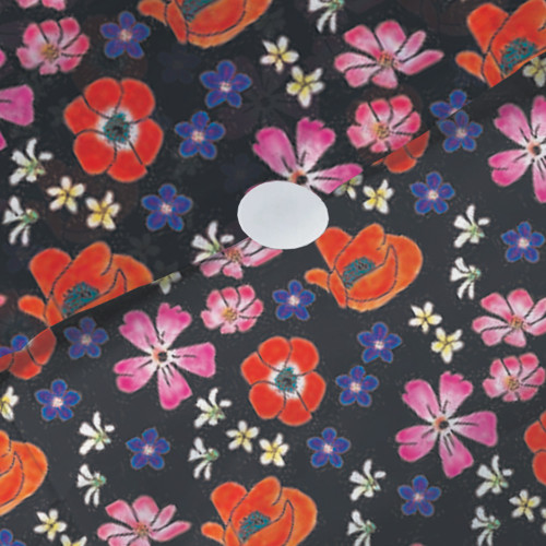 Velvet Floral Toss Pattern Tissue Paper 20” x 30”