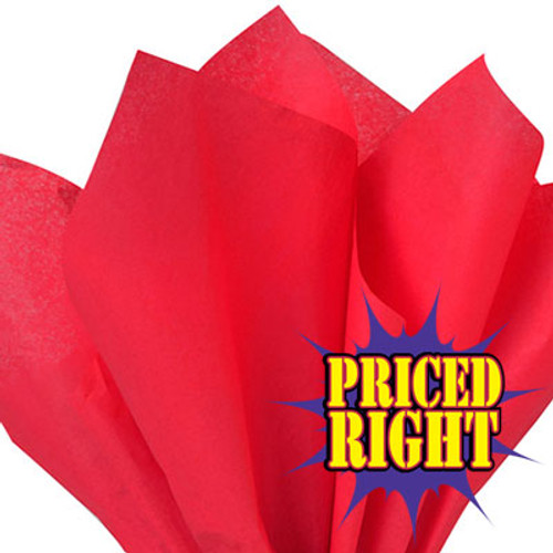 Red Priced Right Coloured Tissue Paper 20" x 30" Red Priced Right Coloured Tissue Paper 20" x 30"