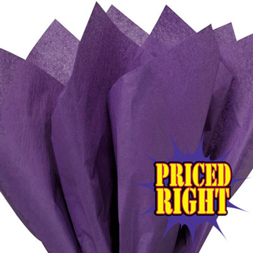 Grape Priced Right Coloured Tissue Paper 20” x 30”