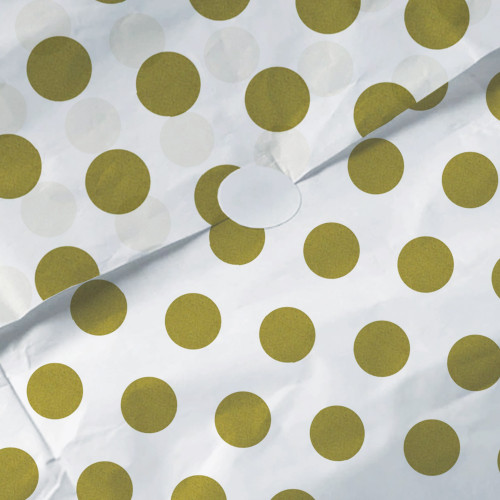 Gold Dot Pattern Tissue Paper 20” x 30”