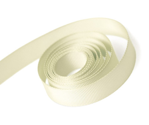 Ivory Grosgrain Ribbon 3/8" x 100 yds.