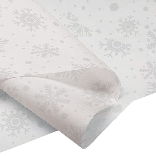 White Snowflake Tissue Paper 20” x 30”