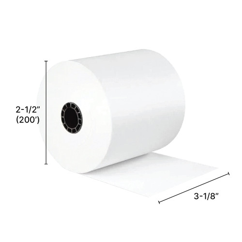 Interac Debit Machine Thermal Roll 3-1/8"w x 2-1/2"diam x 200 ft.