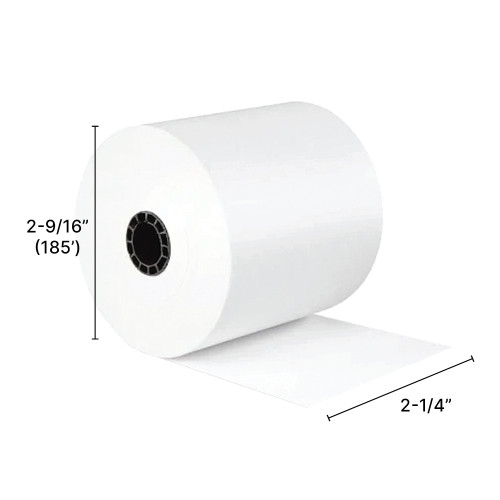 Interac Debit Machine Thermal Roll 2-1/4"w x 2-9/16"diam x 185 ft.