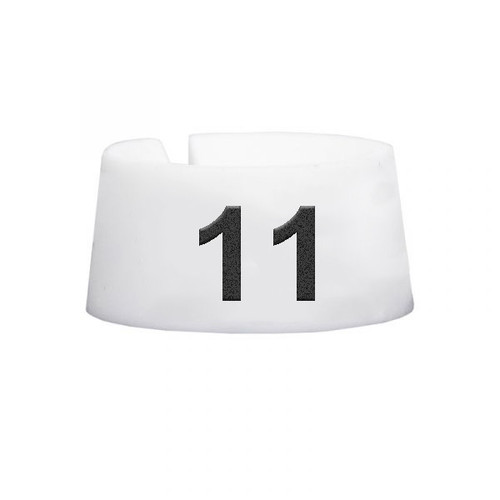 #11 Size Markers White with Black Print
