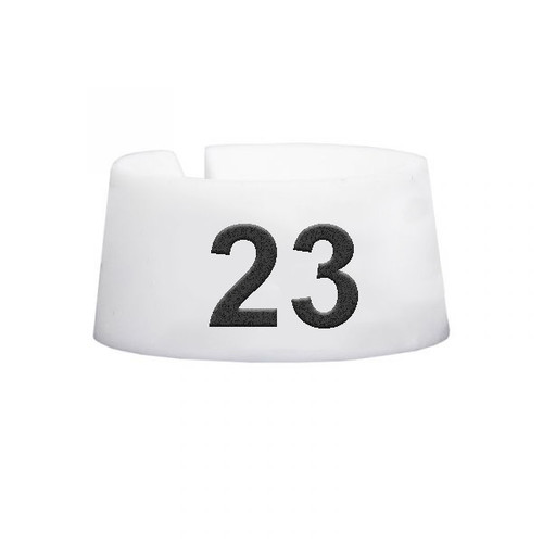 #23 Size Markers White with Black Print