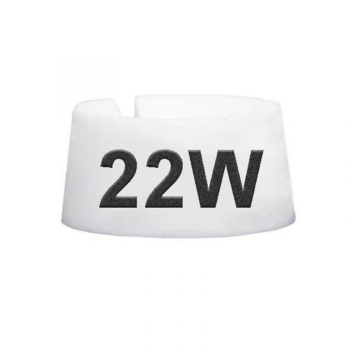 22W Size Markers White with Black Print